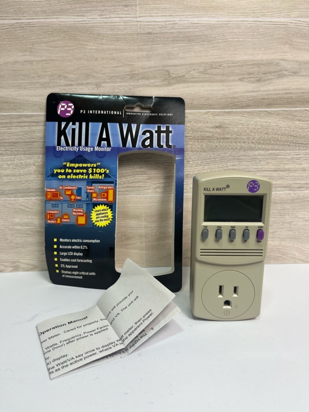 P3 Kill A Watt Model P4400 Electricity Usage Monitor killawatt Like New TESTED